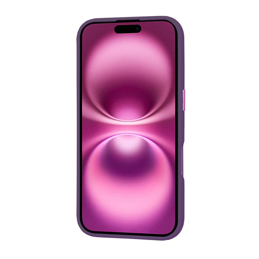 Coque MagSafe pour Apple iPhone 16 Plus, Techsuit, HaloFrost, Violet Foncé