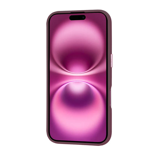 Coque MagSafe pour Apple iPhone 16 Plus, Techsuit, HaloFrost, Bordeaux
