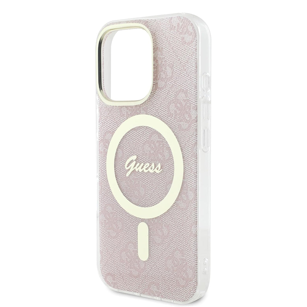 Étui MagSafe pour Apple iPhone 16 Pro, Guess, IML 4G, Rose