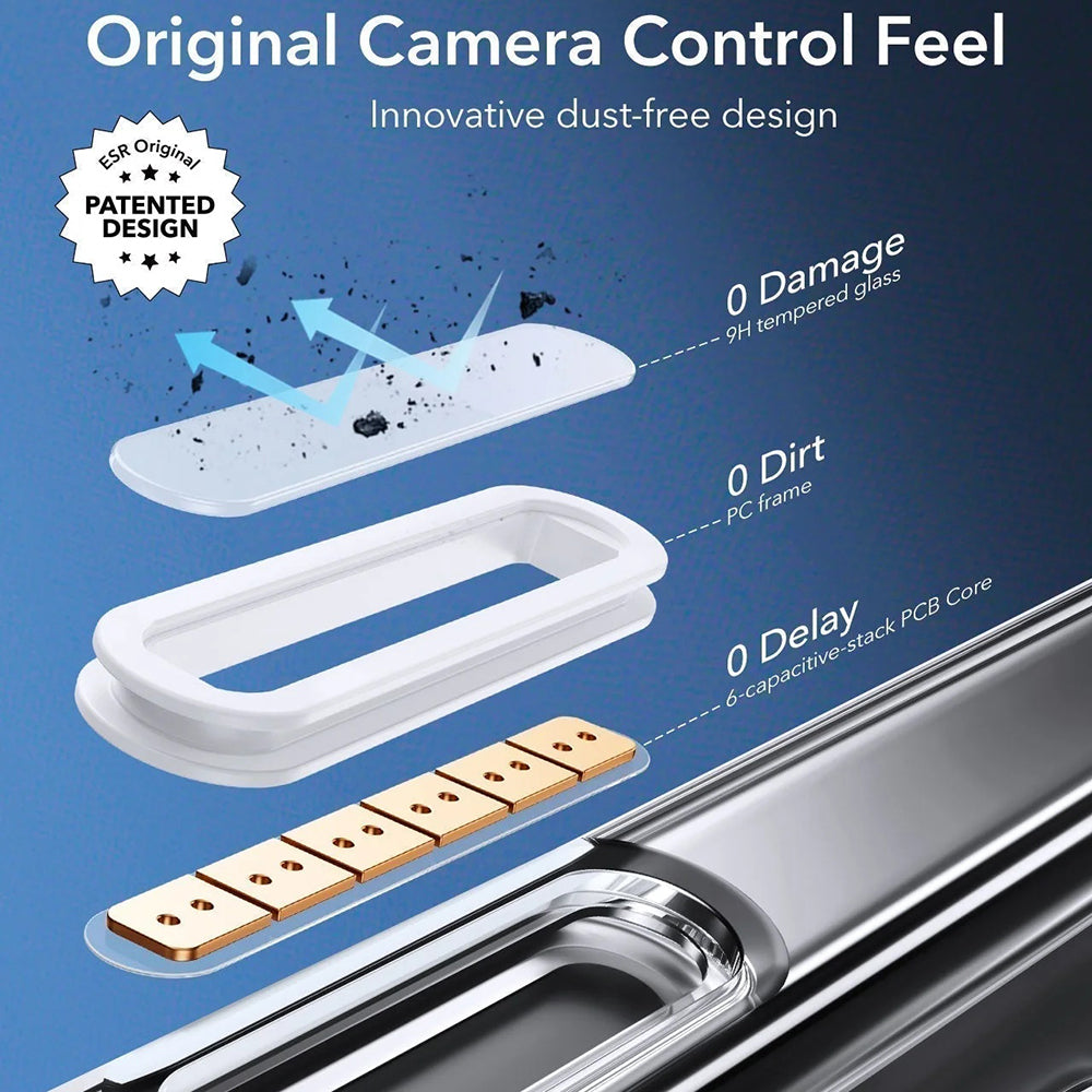 Coque MagSafe pour Apple iPhone 16 Pro Max, ESR, Classic Hybrid Slide, Transparente