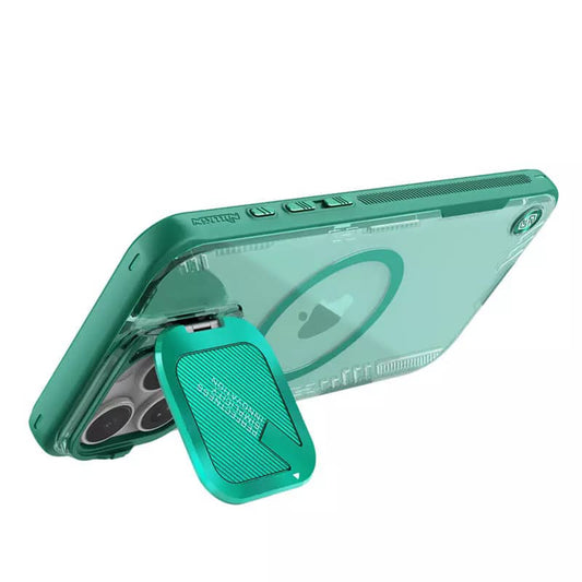 Coque MagSafe pour Apple iPhone 16 Pro Max, Nillkin, Iceblade Prop (sans découpe pour caméra), Vert