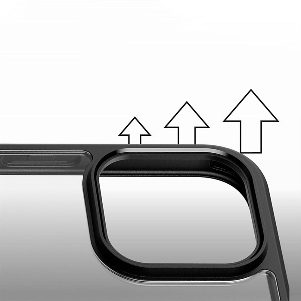 Coque MagSafe pour Apple iPhone 16 Pro, PanzerGlass, Frame, Transparent Noir