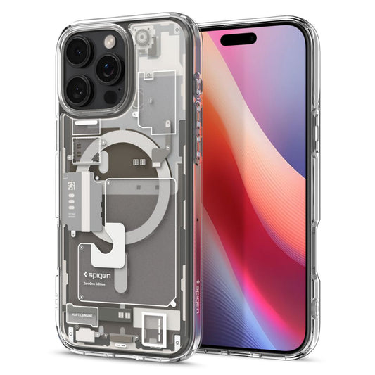 Housse MagSafe pour Apple iPhone 16 Pro, Spigen, Ultra Hybrid Zero One, Beige ACS08137