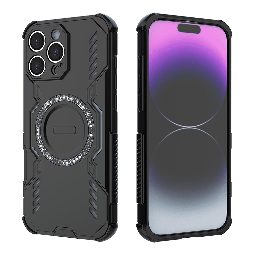 Coque MagSafe pour Apple iPhone 16 Pro, Techsuit, ArmorMag, Noire