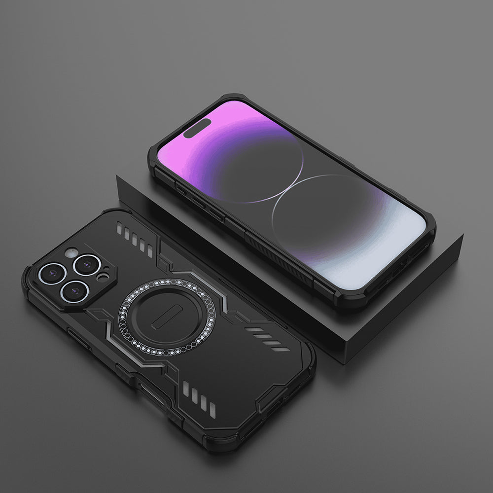 Coque MagSafe pour Apple iPhone 16 Pro, Techsuit, ArmorMag, Noire