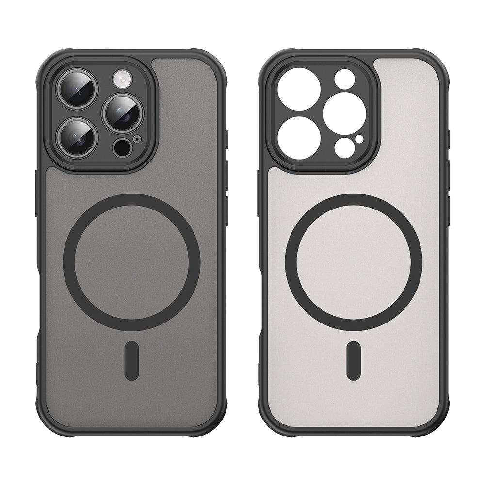 Coque MagSafe pour Apple iPhone 16 Pro, Techsuit, HaloFrost II, Noire