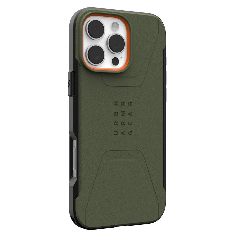 Coque MagSafe pour Apple iPhone 16 Pro, Urban Armor Gear, Civilian, Vert