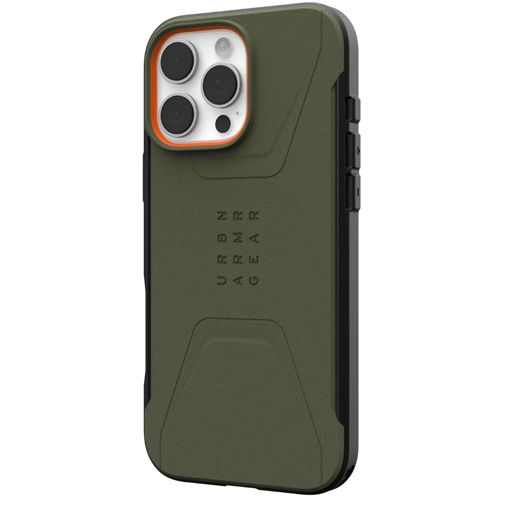 Coque MagSafe pour Apple iPhone 16 Pro, Urban Armor Gear, Civilian, Vert