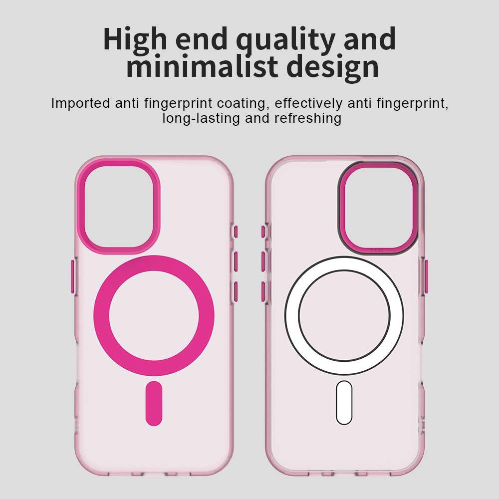 Coque MagSafe pour Apple iPhone 16, Techsuit, CandyCase, Rose
