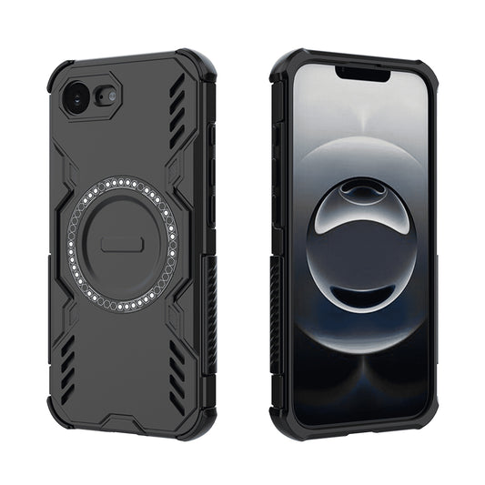 Coque MagSafe pour Apple iPhone 17e / 16e, Techsuit, ArmorMag, Noire