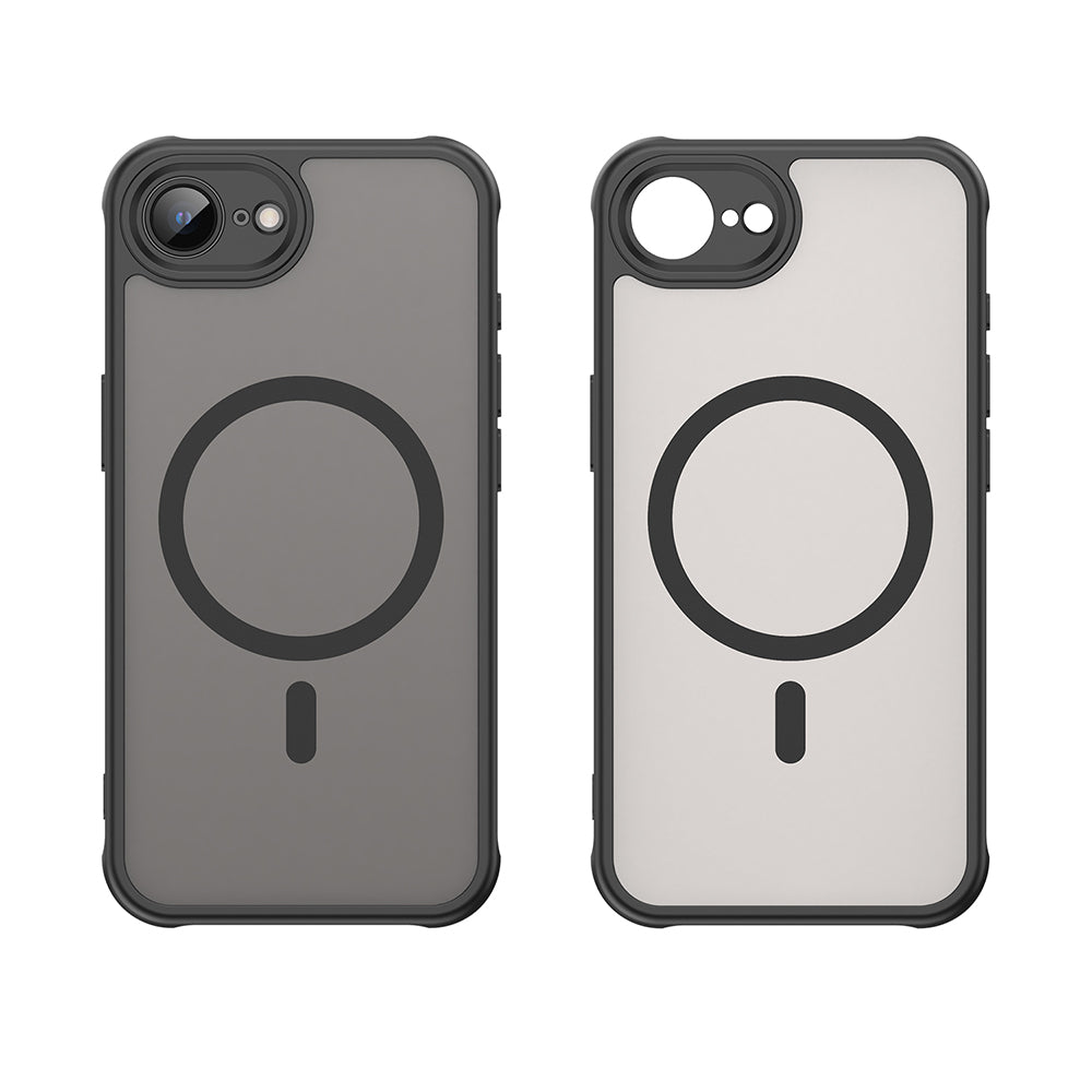 Coque MagSafe pour Apple iPhone 17e / 16e, Techsuit, HaloFrost II, Noire