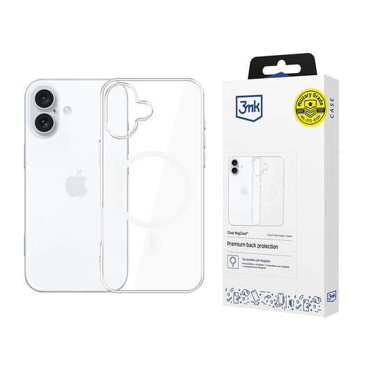Coque MagSafe pour Apple iPhone 17, 3MK, Clear MagCase, Transparente