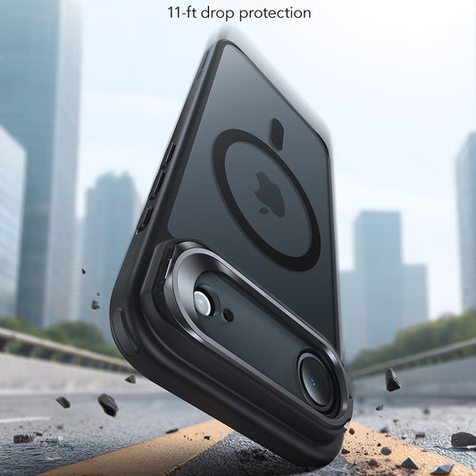 Housse MagSafe pour Apple iPhone 17 Air, ESR, Classic Hybrid Kickstand, Noir Satiné