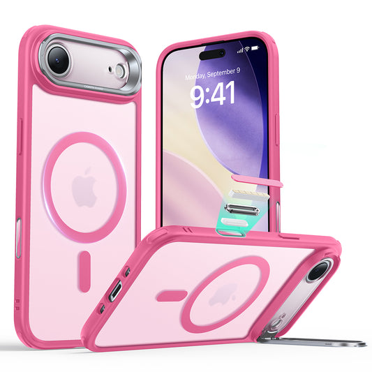 Coque MagSafe pour Apple iPhone 17 Air, ESR, Classic Hybrid Kickstand, Rose Satiné