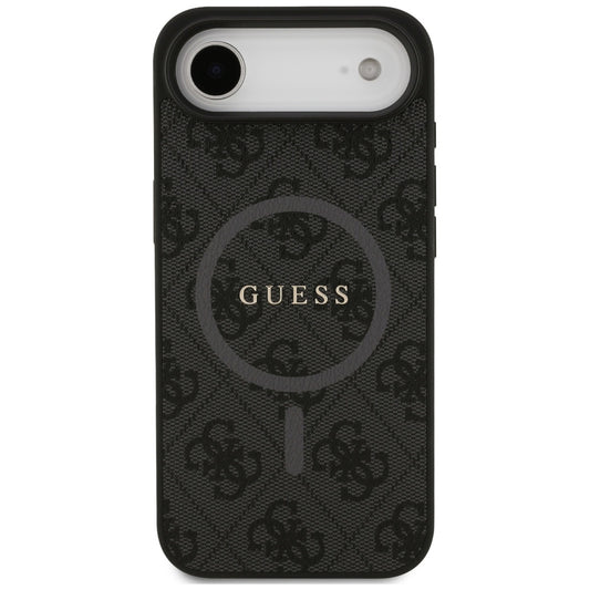 Étui MagSafe pour Apple iPhone 17 Air, Guess, 4G Ring Classic Logo, Noir