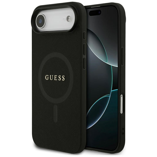 MagSafe Case for Apple iPhone 17 Air, Guess, Saffiano Classic Logo, Black