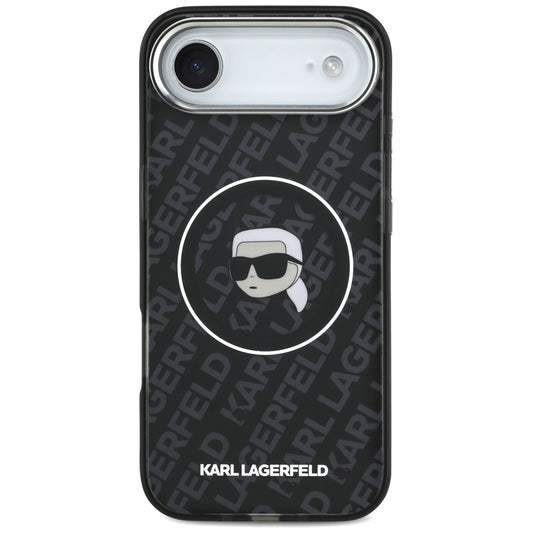 MagSafe Case for Apple iPhone 17 Air, Karl Lagerfeld, IML Karl's Head, Black