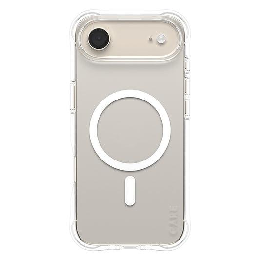 Coque MagSafe pour Apple iPhone 17 Air, PanzerGlass, Soignée Fashionable, Transparente Blanche