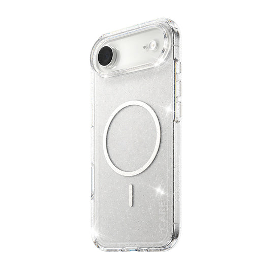 Coque MagSafe pour Apple iPhone 17 Air, PanzerGlass, Care Urban Explorer Star Lit, Transparente Blanche