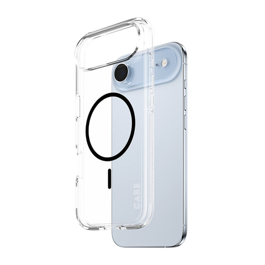 Coque MagSafe pour Apple iPhone 17 Air, PanzerGlass, Care Urban Explorer, Transparent Noir