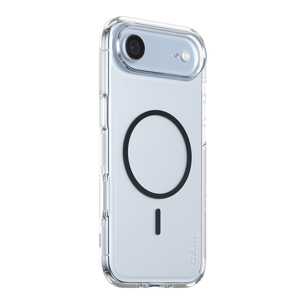 Coque MagSafe pour Apple iPhone 17 Air, PanzerGlass, Care Urban Explorer, Transparent Noir