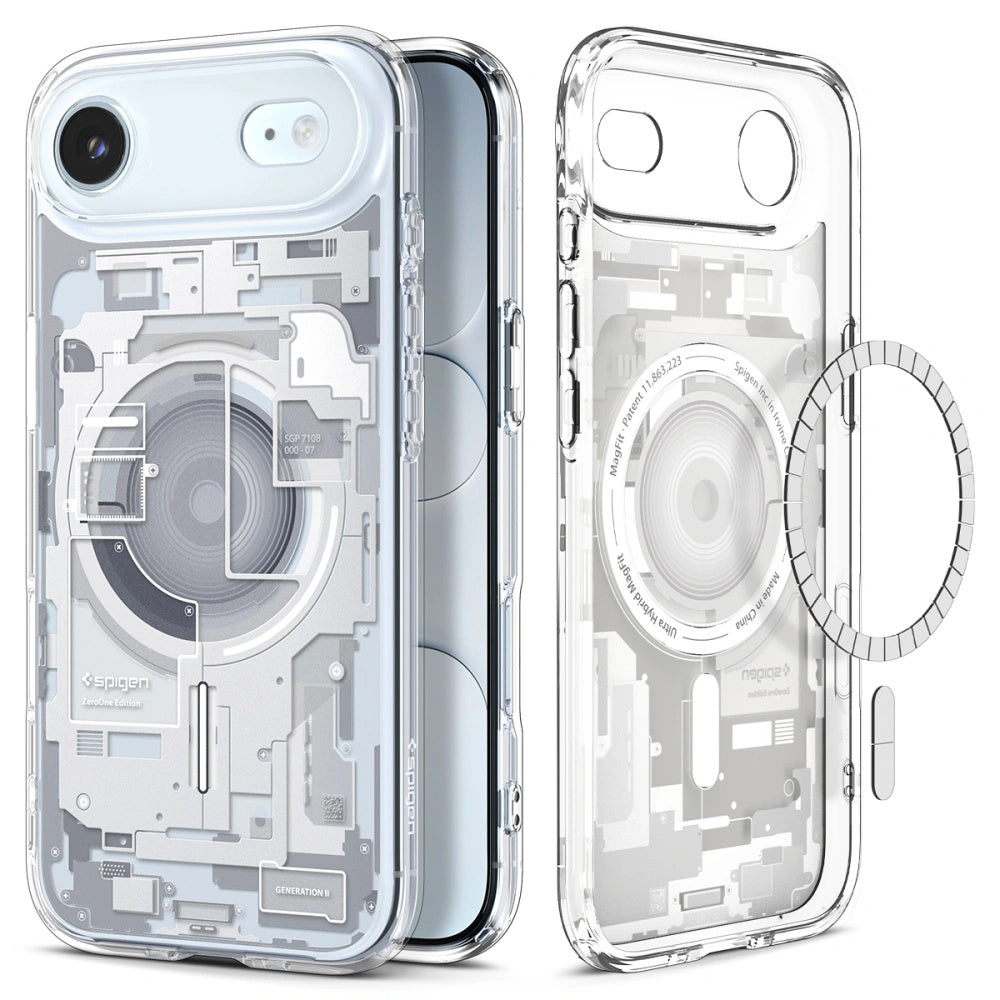 Coque MagSafe pour Apple iPhone 17 Air, Spigen, Ultra Hybrid Zero One, Blanche