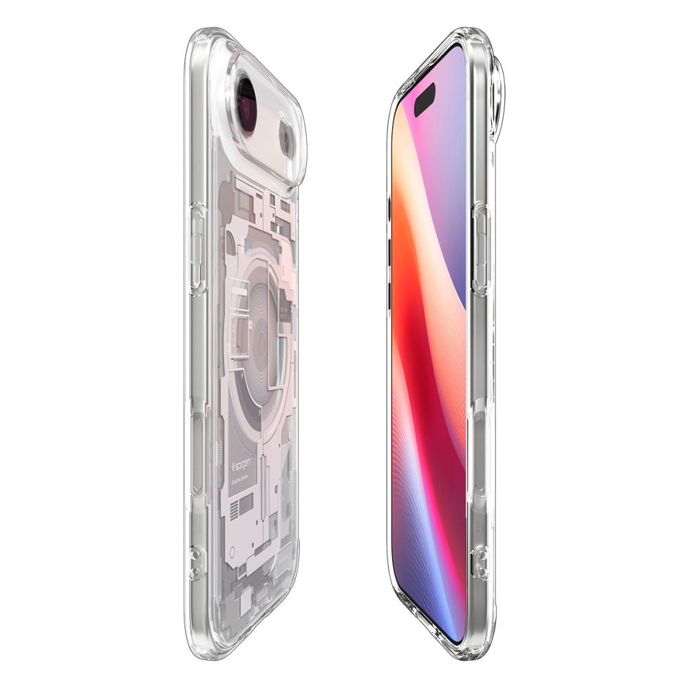 Coque MagSafe pour Apple iPhone 17 Air, Spigen, Ultra Hybrid Zero One, Blanche