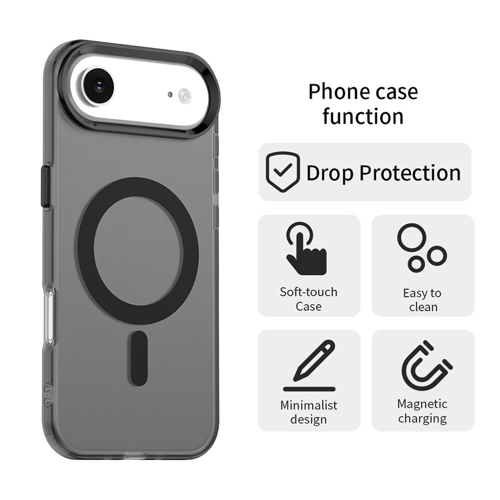 Coque MagSafe pour Apple iPhone 17 Air, Techsuit, CandyCase, Noire