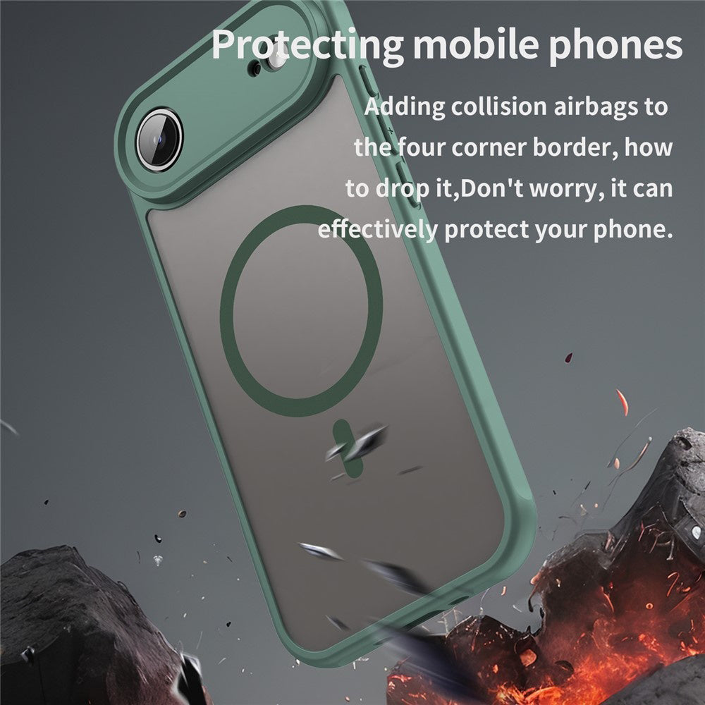 Coque MagSafe pour Apple iPhone 17 Air, Techsuit, HaloFrost II, Vert