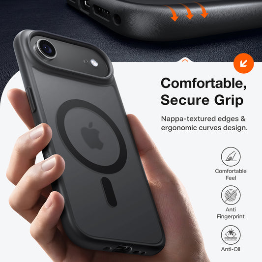 Coque MagSafe pour Apple iPhone 17 Air, Torras, Guardian, Noire