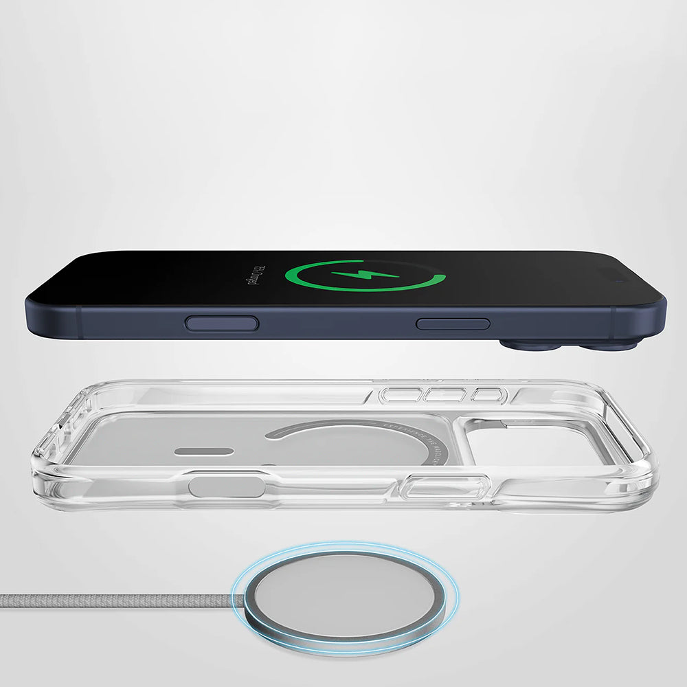 Coque MagSafe pour Apple iPhone 17 Air, UNIQ, LifePro Xtreme MagClick, Transparente