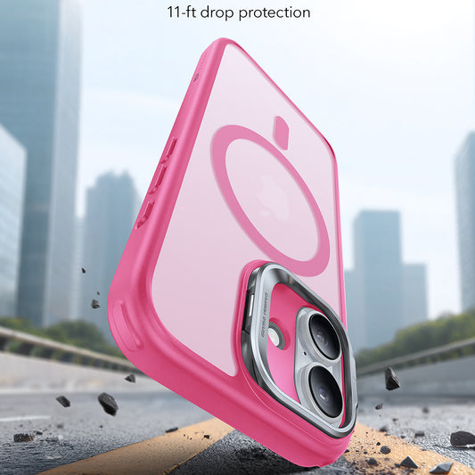 Coque MagSafe pour Apple iPhone 17, ESR, Classic Hybrid Kickstand, Rose Satiné