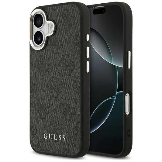 MagSafe Case for Apple iPhone 17, Guess, 4G Classic Logo, Black