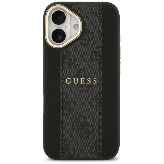 Housse MagSafe pour Apple iPhone 17, Guess, 4G Stripe, Noire