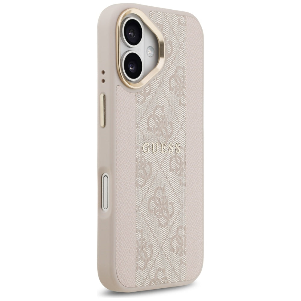 Coque MagSafe pour Apple iPhone 17, Guess, 4G Stripe, Rose