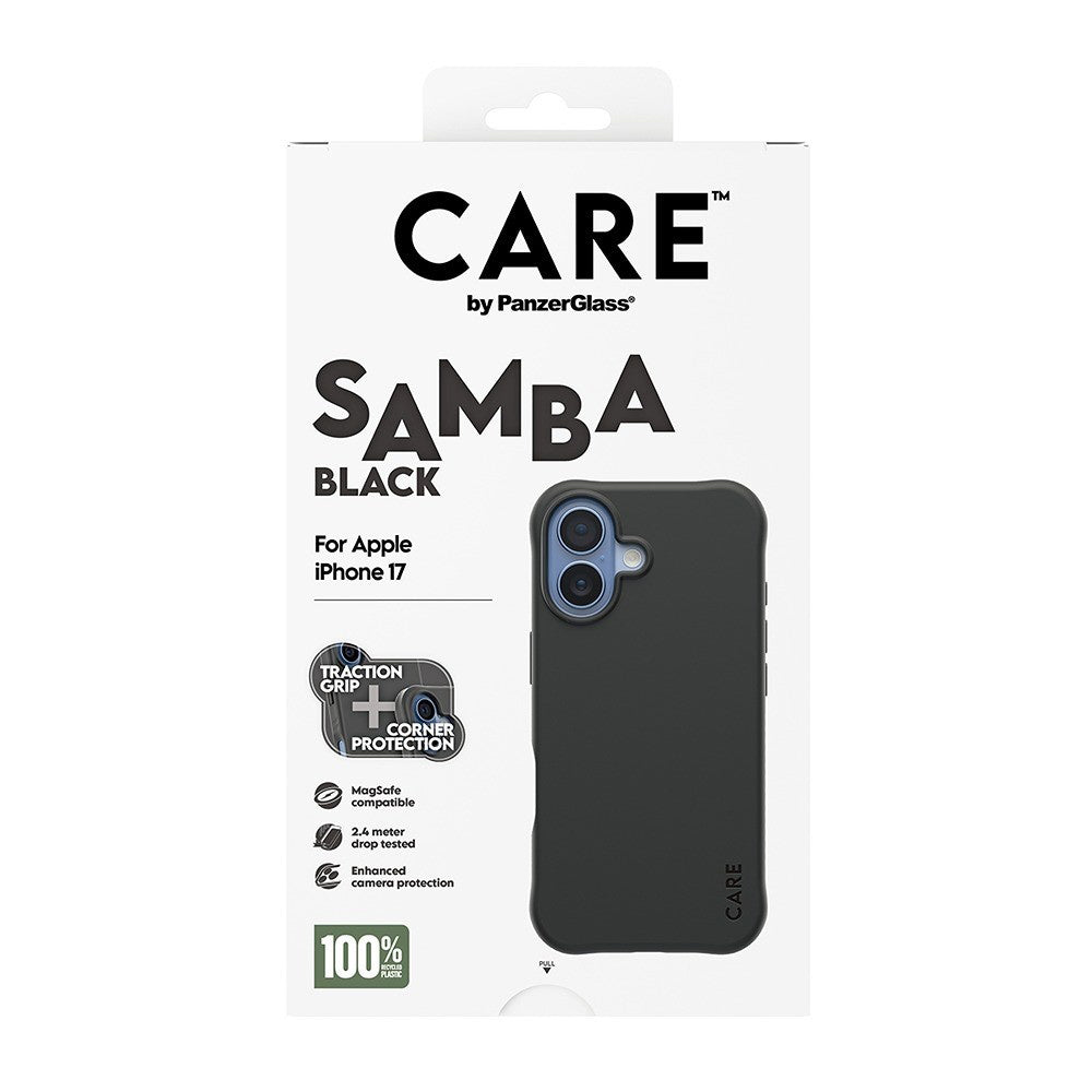Coque MagSafe pour Apple iPhone 17, PanzerGlass, Care Fashionable, Noire