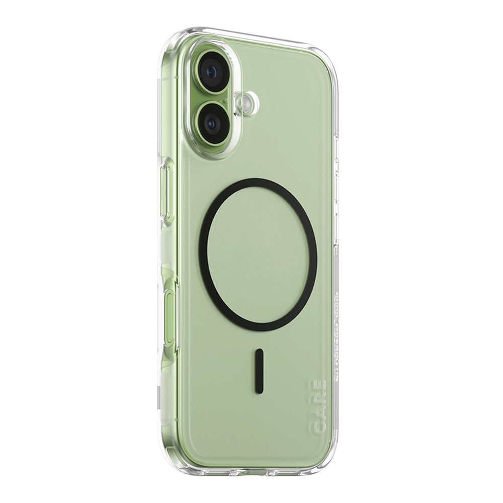 Coque MagSafe pour Apple iPhone 17, PanzerGlass, Care Urban Explorer, Transparent Noir