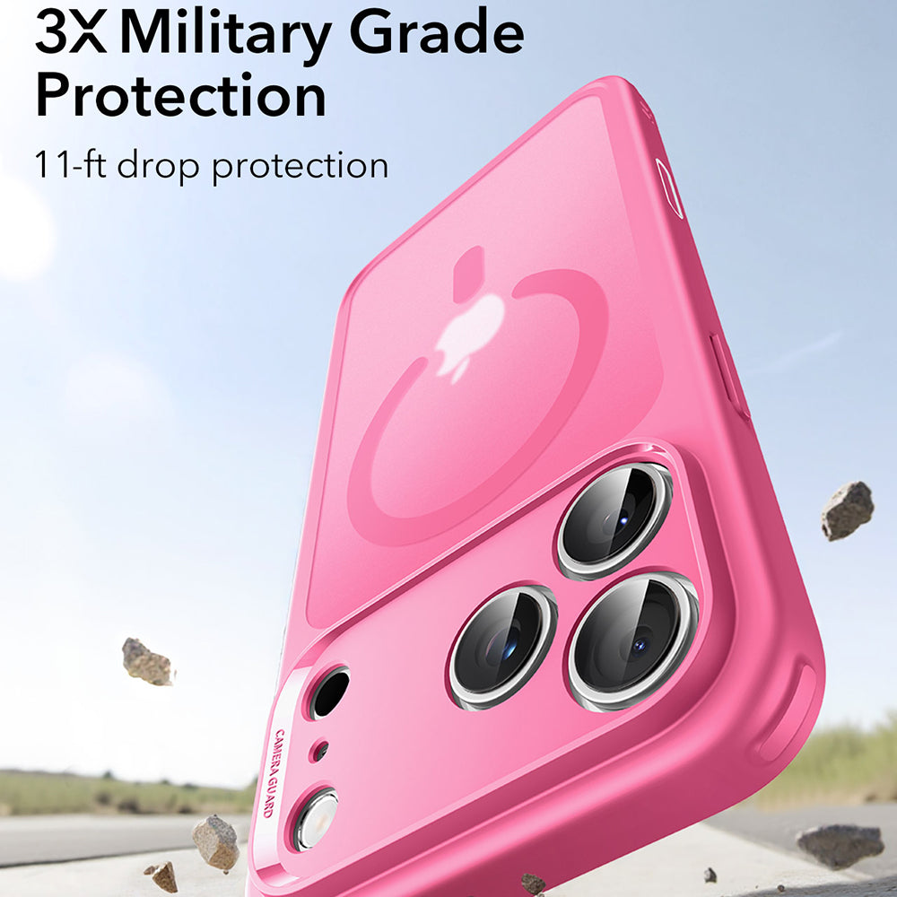 Étui MagSafe pour Apple iPhone 17 Pro, ESR, Classic Hybrid, Rose Satiné