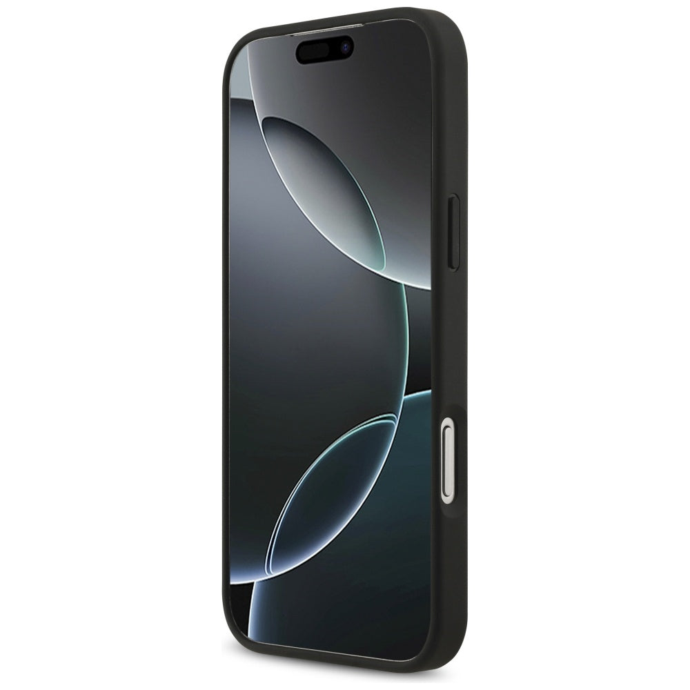MagSafe Case for Apple iPhone 17 Pro, Guess, 4G Circle Classic Logo, Black