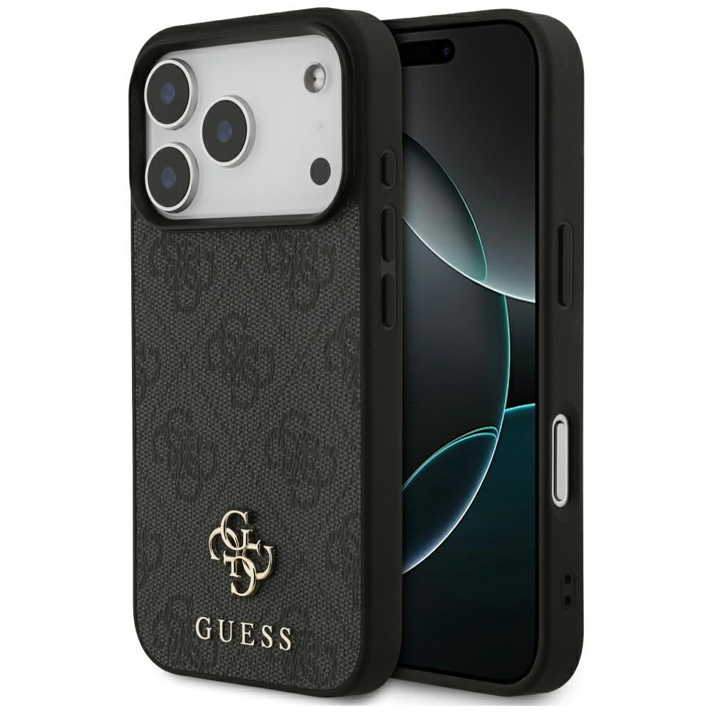 Étui MagSafe pour Apple iPhone 17 Pro, Guess, 4G Petit et Logo Classique, Noir