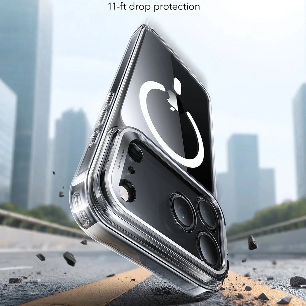 Coque MagSafe pour Apple iPhone 17 Pro Max, ESR, Classic Hybrid Kickstand, Transparente