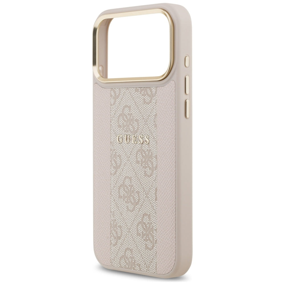 MagSafe Case for Apple iPhone 17 Pro Max, Guess, 4G Stripe, Pink