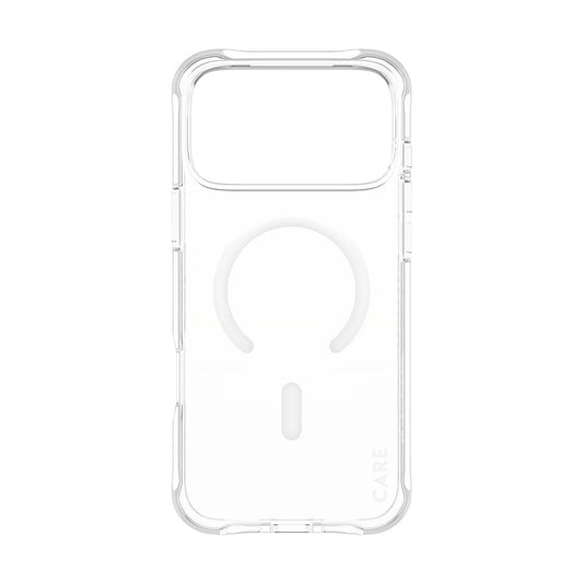 Coque MagSafe pour Apple iPhone 17 Pro Max, PanzerGlass, Care Fashionable, Transparente Blanche
