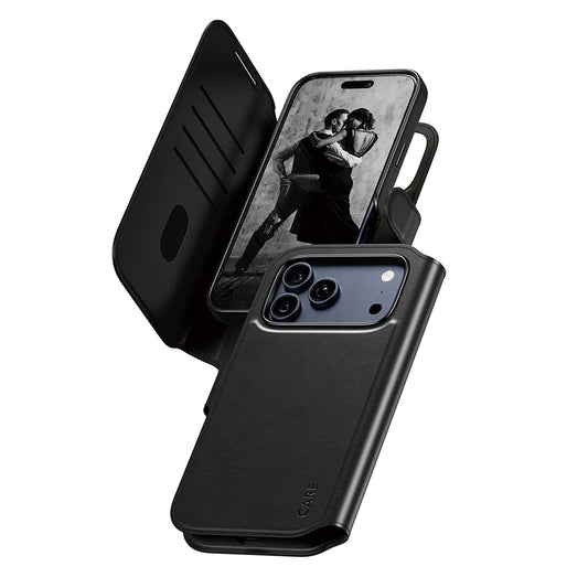 Étui MagSafe pour Apple iPhone 17 Pro Max, PanzerGlass, Fonction Care Tango Two-in-One, Noir