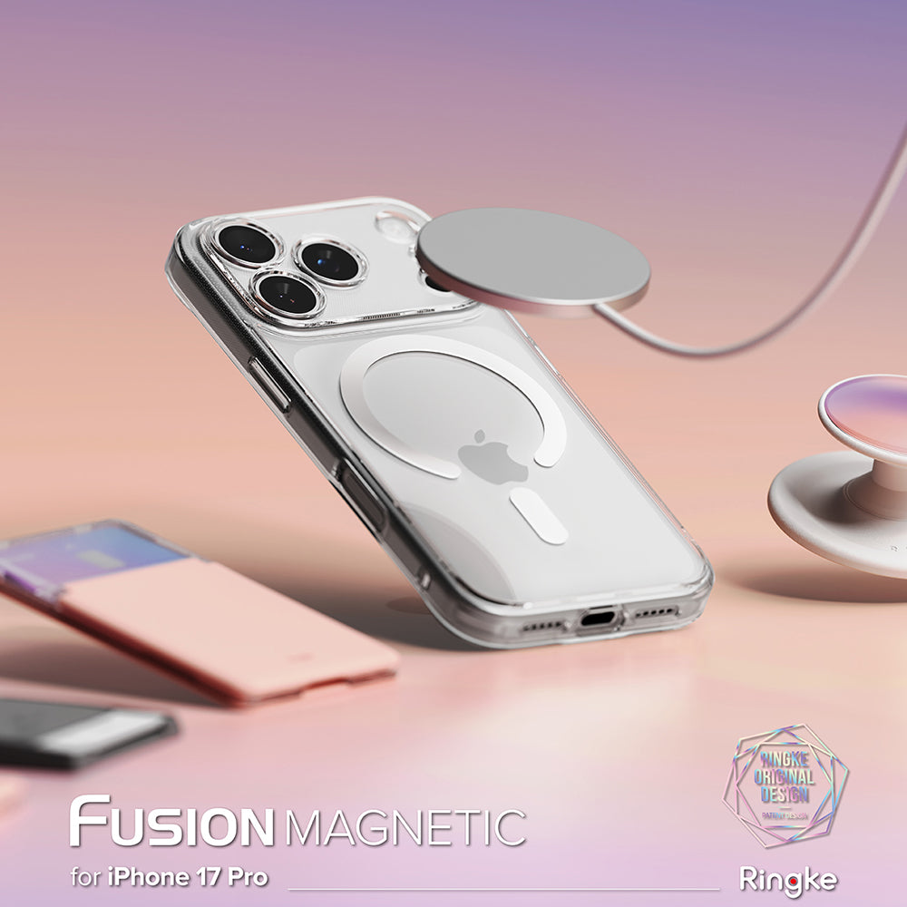 MagSafe Case for Apple iPhone 17 Pro Max, Ringke, Fusion, Matte Transparent