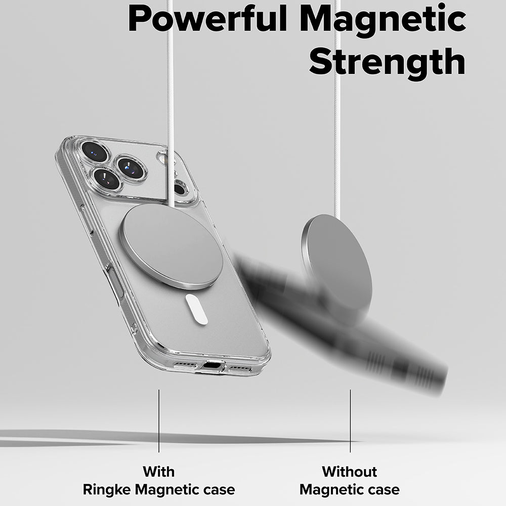 MagSafe Case for Apple iPhone 17 Pro Max, Ringke, Fusion, Matte Transparent