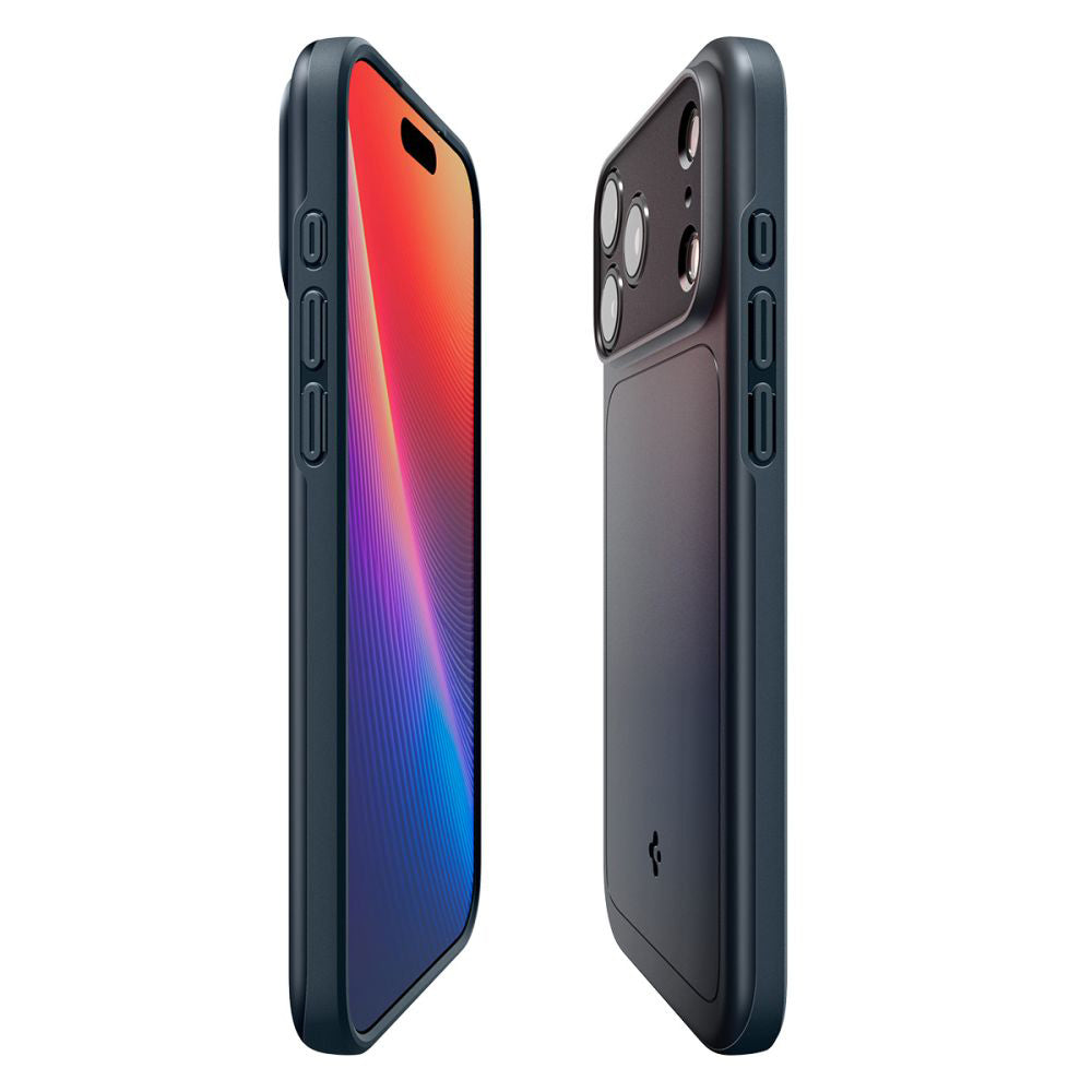 Étui MagSafe pour Apple iPhone 17 Pro Max, Spigen, Thin Fit, Bleu ACS10277