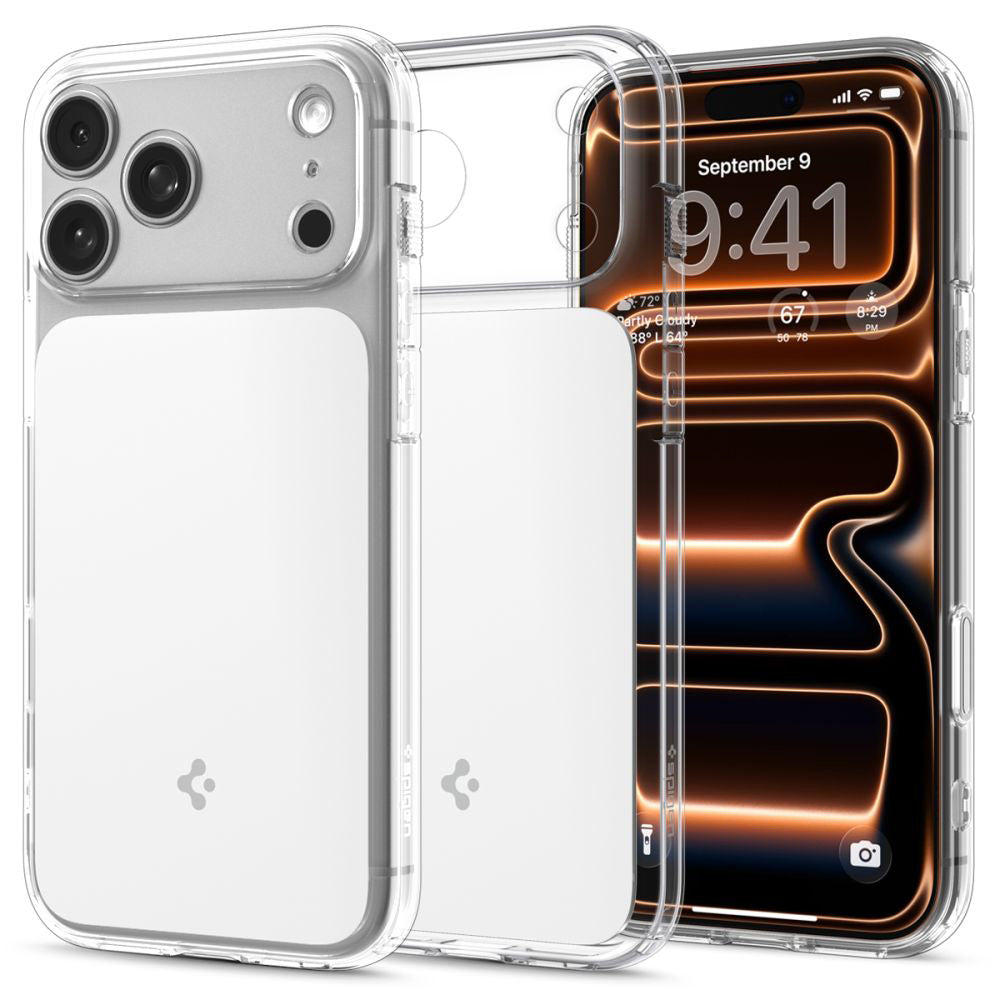 Coque MagSafe pour Apple iPhone 17 Pro Max, Spigen, Ultra Hybrid T, Blanche ACS10280