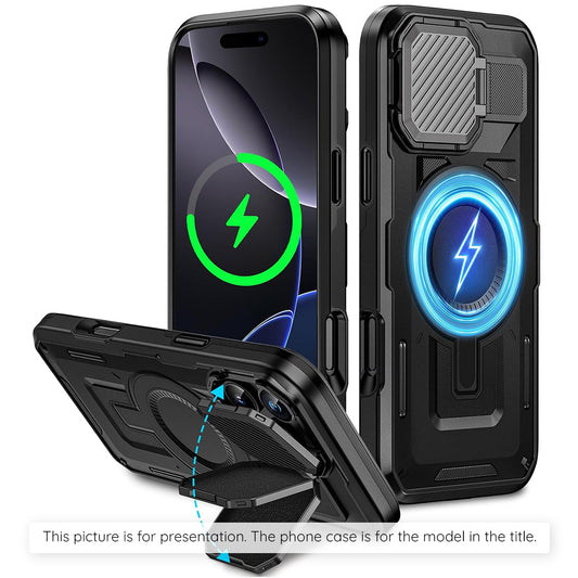 Coque MagSafe pour Apple iPhone 17 Pro Max, Techsuit, CamVault, Noire