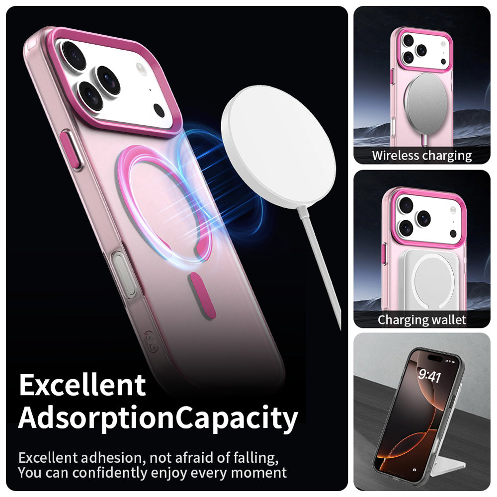 Housse MagSafe pour Apple iPhone 17 Pro Max, Techsuit, CandyCase, Rose